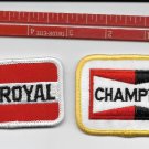 UNIROYAL 2 3/4" X 1 3/4 & CHAMPION 3" X 2" PATCHES IRON OR SEW ON UNIROYAL 2 3/4" X 1 3/4 & CHAMPION 3" X 2" PATCHES IRON OR SEW ON