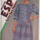 SIMPLICITY VINTAGE 1983 PATTERN 6289 SIZES 12/14/16 MISSES' DRESS