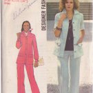 SIMPLICITY 1974 VINTAGE PATTERN 6405 SZ 14 DESIGNER PANTSUIT