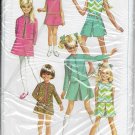 SIMPLICITY PATTERN 7566 SIZE 10  GIRLS' JACKET, SKIRT, CULOTTES, BLOUSE UNCUT