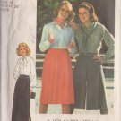 SIMPLICITY VINTAGE PATTERN 7563 SIZE 14 MISSES' SKIRT PANTSKIRT UNCUT
