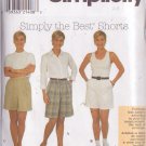 SIMPLICITY PATTERN 8062 SZ 6/8/10 MISSES' SHORTS IN 3 STYLES SIMPLICITY PATTERN 8062 SZ 6/8/10 MISSES' SHORTS IN 3 STYLES