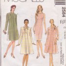 McCALL'S PATTERN 2584 SIZES 10/12/14 MISSES' DRESS, UNLINED JACKET/COAT