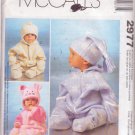 McCALL'S PATTERN 2977 INFANTS BUNTING 2 STYLES, HATS IN 3 VARIATIONS SIZE S/M/L McCALL'S PATTERN 2977 INFANTS BUNTING 2 STYLES, HATS IN 3 VARIATIONS SIZE S/M/L
