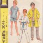 McCALL'S PATTERN 3041 SIZE 12 CHILD'S PAJAMAS & ROBE 2 LENGTHS, APPLIQUE UNCUT