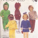 McCALL'S PATTERN 3186 SIZE 4 CHILD'S UNISEX TOP, PANTS & SHORTS UNCUT