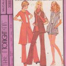 McCALL'S PATTERN 3086 SIZE 12 MISSES' COAT IN 2 LENGTHS, VEST, PANTS, SHORTS McCALL'S PATTERN 3086 SIZE 12 MISSES' COAT IN 2 LENGTHS, VEST, PANTS, SHORTS