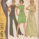 McCALL'S PATTERN 3852 SIZE 16 MISSES' DRESS OR TOP AND PANTS UNCUT