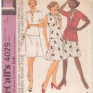 McCALL'S PATTERN 4029 SIZE 10 MISSES’ DRESS AND JACKET
