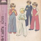 McCALL'S 1974 PATTERN 4299 SIZE 3 BOY'S JACKET, OVERALLS AND SHIRT UNCUT