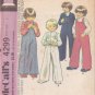 McCALL'S 1974 PATTERN 4299 SIZE 3 BOY'S JACKET, OVERALLS AND SHIRT UNCUT