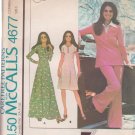 McCall's VINTAGE 1975 PATTERN 4677 SZ 6/8/10 MISSES' DRESS, TOP, PANTS UNCUT McCall's VINTAGE 1975 PATTERN 4677 SZ 6/8/10 MISSES' DRESS, TOP, PANTS UNCUT