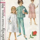 SIMPLICITY 1960's VINTAGE 5217 SIZE 8 GIRL'S ROBE TOP PANTS UNCUT