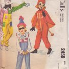 McCALL'S VNTG 2459 COSTUME PTRN SZ 2/4 CLOWN, DEVIL,LITTLE PRINCE McCALL'S VNTG 2459 COSTUME PTRN SZ 2/4 CLOWN, DEVIL,LITTLE PRINCE