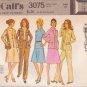 McCALL'S PATTERN 3075 SIZE 18 1/2 MISSES' JACKET PANTS SKIRT TOP UNCUT