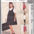 McCALL'S PATTRN 8122 MD MISSES' MATERNITY DRESS,TOP,PULLON SKIRT,PANTS,SHORTS
