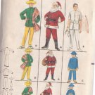 BUTTERICK PTRN 3352 SZ 6/8 CHILD'S COSTUMES SANTA,DOCTOR, CHINAMAN, MEXICAN