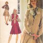 SIMPLICITY VINTAGE PATTERN 5730 SIZE 12 MISSES' CARDIGAN, VEST, DRESS
