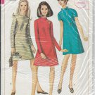SIMPLICITY VINTAGE 1967 PATTERN 7195 SIZE 10 MISSES'  DRESS 3 VARIATIONS