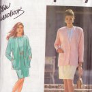 SIMPLICITY PATTERN 7443 SIZES 10-18 MISSES' BLOUSE, SKIRT, LINED JACKET UNCUT