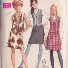 SIMPLICITY PATTERN 7808 SIZE 10 MISSES' BLOUSE, SKIRT AND VEST