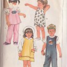 SIMPLICITY 1984 VNTG PTRN 6730 SZ 4 CHILD'S SUNDRESS JUMPER TOP OVERALLS PANTS