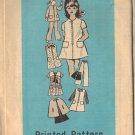 VINTAGE PRINTED PATTERN 9445 SIZE 6 GIRLS' 8 PIECE WARDROBE