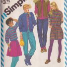 SIMPLICITY PATTERN 6114 SZ 8/10/12 MISSES' PANTS SKIRT, TOP,  VEST, CARDIGAN