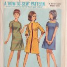SIMPLICITY VINTAGE 1967 PATTERN 7219 SIZE 7 jp MISSES' DRESS 3 VARIATIONS