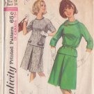 Simplicity pattern 6077,size 14 for a misses' 2 piece dress in 2 variations