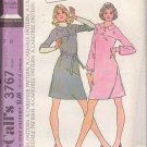 McCALL'S PATTERN 3767 SZ 14 MISSES' DRESS SHORT OR LONG SLEEVES