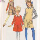 SIMPLICITY VINTAGE 1968 PATTERN 7793 SIZE 7 GIRLS' DRESS,JUMPER, PANTJUMPER
