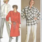 BUTTERICK 3420 PATTERN MISSES' DRESS TOP & PANTS SIZES 8/10/12 UNCUT