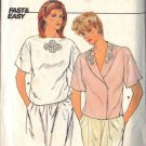 Butterick pattern 4919 Size 12 Misses' Wrap Blouse 2 variations