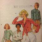 BUTTERICK PATTERN 5524 SZ 10 MISSES BLOUSE IN 4 VARIATIONS