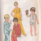 BUTTERICK PATTERN 5737 SIZE 6 BOYS' PAJAMAS IN 4 VARIATIONS UNCUT