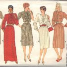 BUTTERICK PATTERN 6004 SZ 12 MISSES' DRESS IN 5 VARIATIONS