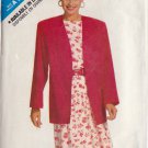 BUTTERICK PATTERN 6160 SIZES 6-8-10-12-14 MISSES' JACKET AND DRESS UNCUT