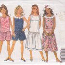 BUTTERICK PATTERN 6181 SIZES 12 & 14 GIRLS' PULLOVER DRESS AND JUMPSUIT UNCUT
