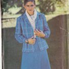 BUTTERICK PATTERN 6207 SIZE 10 MISSES' JACKET AND SKIRT