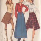 BUTTERICK PATTERN 6375 SIZE 24 WAIST MISSES' SKIRT AND SHORTS IN 2 VARIATIONS