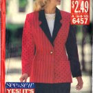 BUTTERICK PATTERN 6457 SIZES 6-8-10 DATED 1992, MISSES' JACKET, SKIRT, TOP