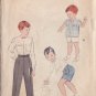BUTTERICK VINTAGE PATTERN 7603 SZ 2 BOYS' ELASTIC SIDES SLACKS SHORTS SHIRT.