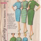 SIMPLICITY VTG PATTERN 3574 SZ 14 MISSES' 1 PIECE DRESS IN PROPORTIONED SIZES