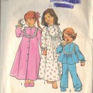 SIMPLICITY PTRN 6687 DATED 1974 SZ 4 GIRL'S BATHROBE, NIGHTGOWN AND PAJAMAS #2