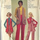SIMPLICITY PATTERN 8917 SIZE 14 MISSES' VEST, MINI-SKIRT, PANTS #1 SIMPLICITY PATTERN 8917 SIZE 14 MISSES' VEST, MINI-SKIRT, PANTS #1