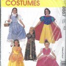 McCALL'S PATTERN 8867 SZ 4/5 CHILD'S DOROTHY, SNOW WHITE, BELLE, PRINCESS UNCUT