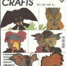 McCALL'S PATTERN 2133 MAKE A MASK BAT CHIPMONK PARROT BUTTERFLY WOODPECKER