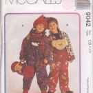 McCALL'S PATTERN 9042 DATED 1997 SZ 1/2/3 UNISEX JACKET OVERALL TOP HAT ROLL