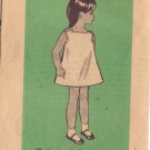 VINTAGE PRINTED PATTERN 4628 SIZE 4 GIRL'S SUN DRESS